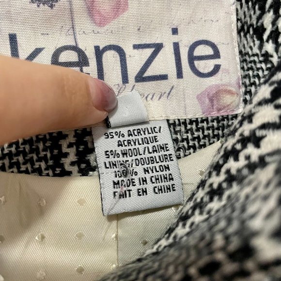 Kenzie Plaid Houndstooth Women's Jacket Size 2 (Small) - Picture 3 of 5